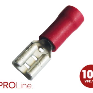 Kabelschoen 4.8x0.8 rood (100stuks) ACV PROLine