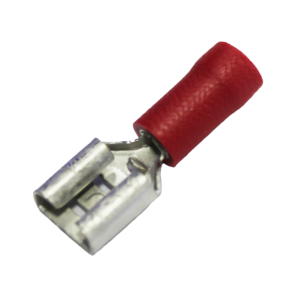 kabelschoen 5 stuks 6.3x0.8 rood in blister