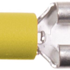 Vlakstekker Geel 2.5 - 6.0 mm²/ Breedte 6.3mm (100 items)