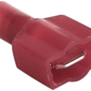 Vlakke stekker volledig geïsoleerd rood 0,5-1,5 mm / breedte 6,3 mm Type2