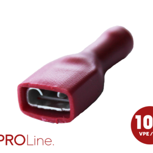 Kabelschoen  6.3x0.8 rood (100stuks) ACV PROLine