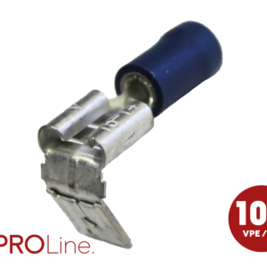 Kabelschoen 6.3x0.8 piggy back blauw (100stuks) ACV PROLine