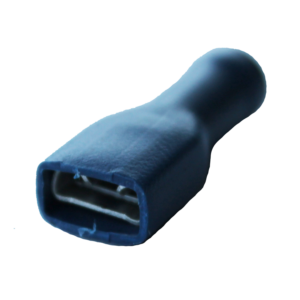 kabelschoen 5stuks 6.3x0.8 blauw in blister