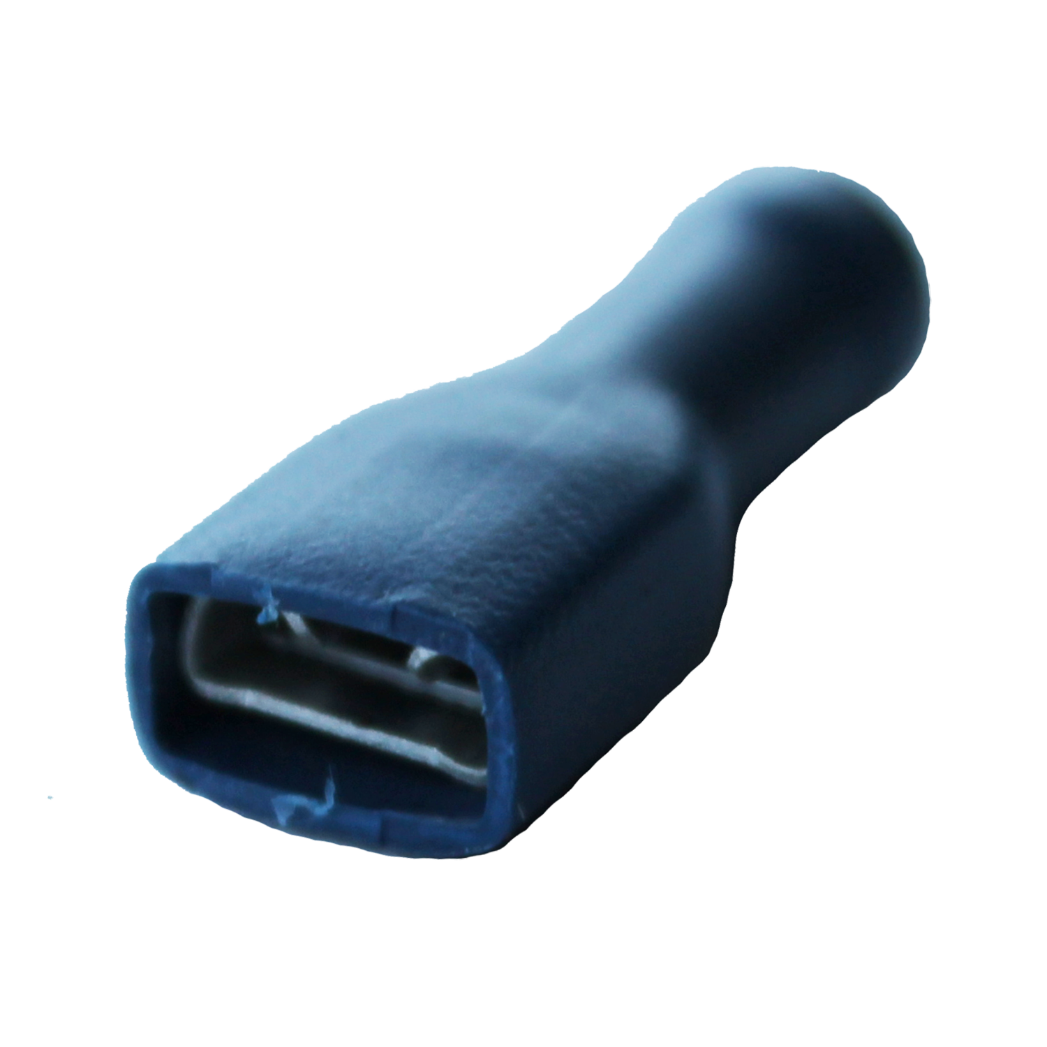 kabelschoen 5stuks 6.3x0.8 blauw in blister