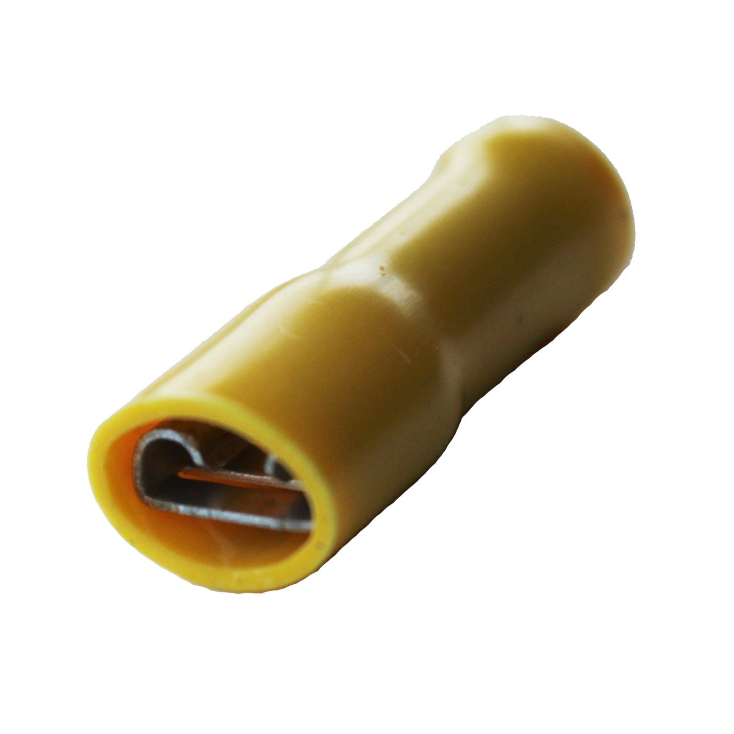 kabelschoen 5stuks 6.3x0.8 geel in blister