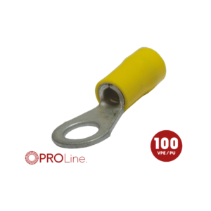 Kabeloog 4.0x6.0  geel M6 (100stuks) ACV PROLine