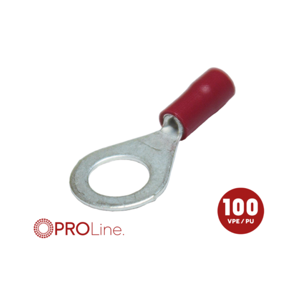 Kabeloog 0,5x1,5 rood M8 (100stuks) ACV PROLine