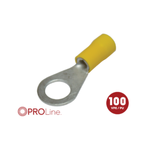 Kabeloog 4.0x6.0 geel M8 (100stuks) ACV PROLine