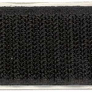 Klittenband Breedte 20 mm / Lengte 25 meter Zwart - haak zijde
