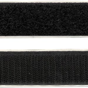 Klittenband Breedte 20 mm Lengte 1 meter Zwart (1 stuks)