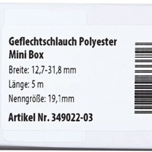 Gevlochten Kabelbescherming Mini Box 12.7 - 31.8 mm / Lengte 5 meter