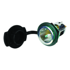 inbouw contactdoos voor standaard stekkers paneelmontage bevestiging door zeskantmoer in blister