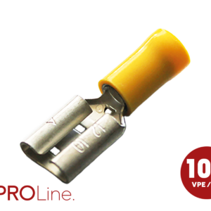 Kabelschoen 9.5x1.2 geel (100stuks) ACV PROLine