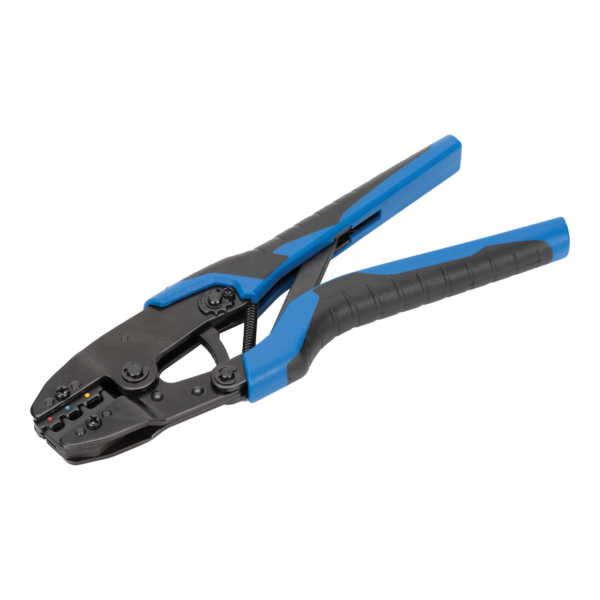 Krimptang met ratel voor geisoleerde kabelschoenen tbv PROline assorti