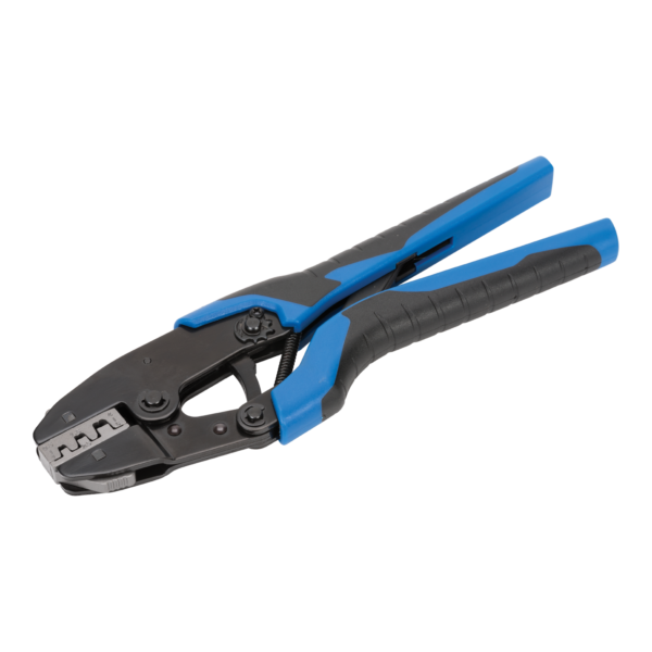 Krimptang met ratel met dubbele krimp voor ongeisoleerde kabelschoenen, tbv PROline assorti