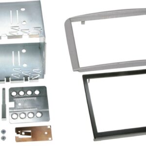2-DIN Paneel Alfa Romeo 147 (Typ 937)  / GT (Typ 937)  2001-2010 - Kleur: zilver