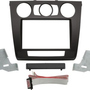 2-DIN Paneel BMW 1-Serie (E81 - E82 - E87 Facelift -  E88) 2007-2013 Kleur: Zwart