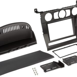 2-DIN Paneel BMW 5-Serie (E60) 2003-2007 Kleur: Zwart