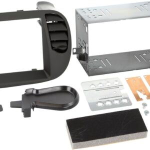 2-DIN Paneel Fiat 500/ 500C 2007-2015 - Kleur: Zwart