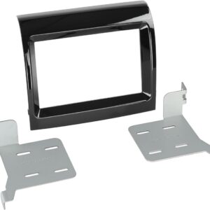 2-DIN Paneel Fiat Ducato - Citroën Jumper - Peugeot Boxer 2014-2022 Facelift Kleur : Piano Zwart