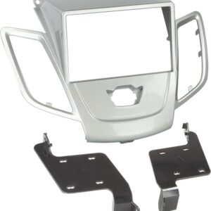 2-DIN Paneel Ford Fiesta (JA8) 2008-2017 - Kleur: Zilver