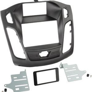 2-DIN Paneel Ford Focus (DYB) 2011-2014 - Kleur: Zwart