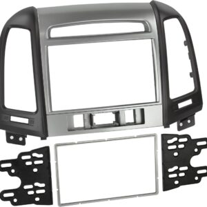 2-DIN Paneel Hyundai Santa Fé 2006-2012 Kleur: Zwart