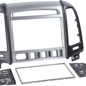 2-DIN Paneel Hyundai Santa Fé 2006-2012 Kleur: Zilver/Zwart
