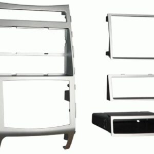 2-DIN radiopaneel met opbergvak Hyundai Veracruz/ix55 zilver (METRA)