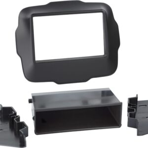 2-DIN Paneel Jeep Renegade 2014-2023  Kleur: Zwart
