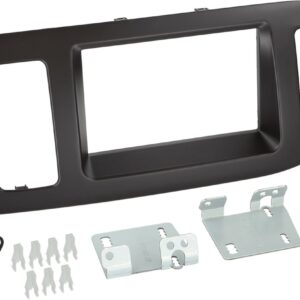 2-DIN Paneel Kia Picanto (TA) 2011-2017  Kleur: Zwart