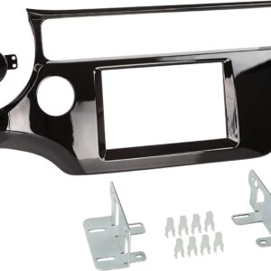 2-DIN Paneel Kia Rio | 2015-2017 | Kleur: Piano Zwart
