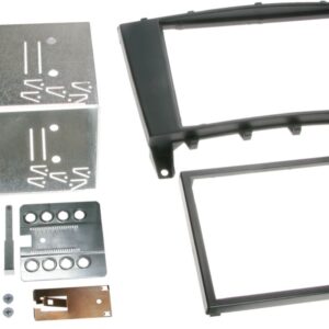 2-DIN Paneel Mercedes Benz C-Klasse (W203)(S203)(cl203) / CLC (CL203) G-klasse (W463) Kleur: Zwart