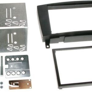 2-DIN Paneel Mercedes Benz CLK (W209) 2004-2010 Kleur: Zwart