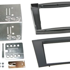 2-DIN Paneel Mercedes Benz E-klasse (W211)  CLS-Klasse (C219) - Kleur: Zwart