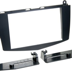 2-DIN Paneel Mercedes Benz C-Klasse (W204) (S204) 2007-2011 Kleur: Zwart