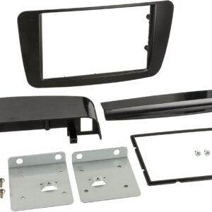 2-DIN Paneel Mercedes Benz A/CLA/GLA-Klasse - Kleur: zwart