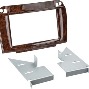 2-DIN Paneel Mercedes Benz CL-Klasse (W215)/S-Klasse (W220) 1998-2005 Kleur: Zwart