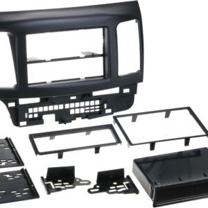 2-DIN Paneel Mitsubishi Lancer (CY0) | 2007-2018 | Kleur: Zwart (METRA)
