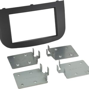 2-DIN Paneel Mitsubishi Colt (Z30/Z30G/Z3V Facelift)  2008-2012 | Kleur: Zwart