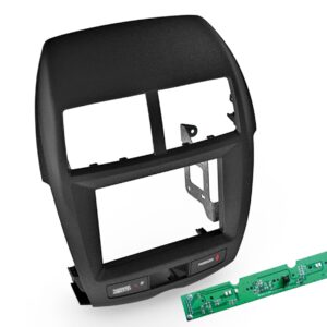 2-DIN Paneel Mitsubishi ASX (GAO) 2010-2014 Kleur: Zwart