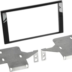 2-DIN Paneel Nissan Juke (F15 facelift) 2014-2019 Kleur: Piano Zwart