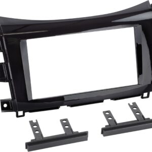 2-DIN Paneel Nissan Navara (NP300) 2016-2019 Kleur: Piano Zwart