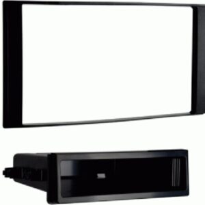 2-DIN radiopaneel met opbergvak Nissan Micra/Note/Versa zwart (METRA)