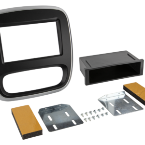 2-DIN Paneel Opel - Renault - Fiat - Nissan - Kleur : Zwart/zilver