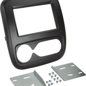 2-DIN Paneel Opel Vivaro (X82) - Renault Trafic (E82-F82) 2014-2018 Kleur: Zwart