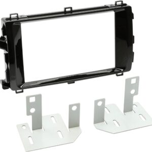 2-DIN Paneel Toyota Auris - Auris Sport  2013-2015 | Kleur: Piano Zwart
