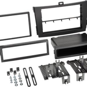 2-DIN Paneel met pocket Toyota Corolla 2009-2013 Kleur: Zwart