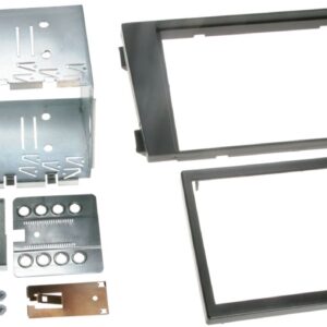 2-DIN Paneel Audi A6 C5 (4B Facelift)  1997-2005 - Kleur: Zwart