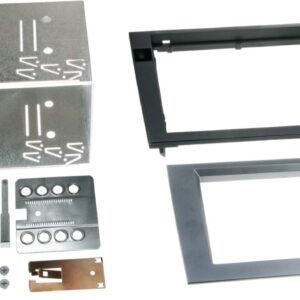 2-DIN Paneel Audi A4 B6 (8E) 2000-2009- Seat Exeo (3R) 2009-2013 Kleur: Antraciet Grijs